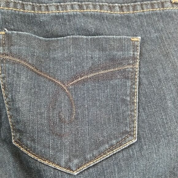 Esprit Jeans Women's Size 29 Flared Blue 5 Pocket Front Button Zipper Closure - Picture 6 of 11